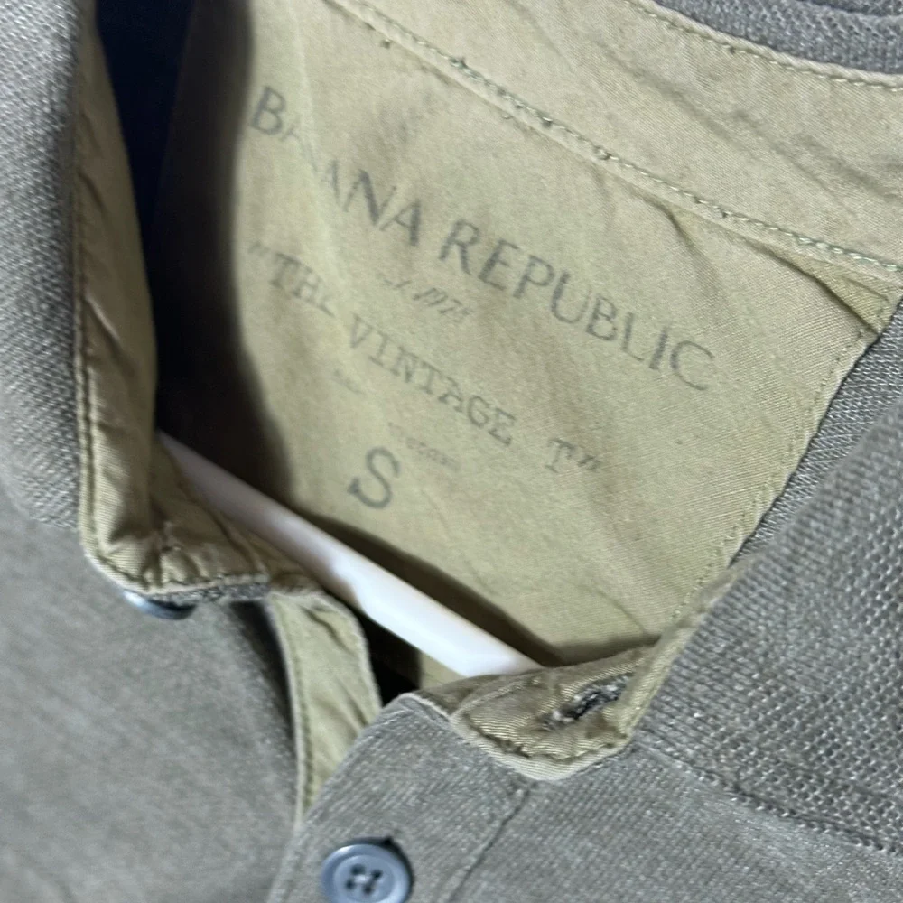 Banana Republic Dark Olive Polo Shirt
